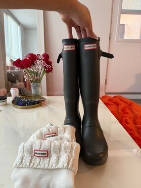 Hunter Rain Boot with Sock insert